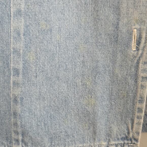 Regatta Women's Short Sleeve Full Button Front Light Blue Washed Denim Shirt - Picture 9 of 11